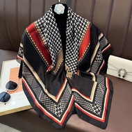 110x110cm (43 inches) Printed Scarf Silk Scarf Womens Scarf Handmade Silk Square WJ1014-57