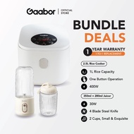 Gaabor Flash Deal Bundle 2 Cups Fruit Juicer FP03T-WH01A and 2.5L Rice Cooker GR-S25D
