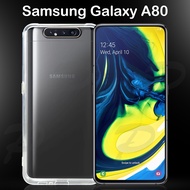 โค๊ทลด11บาท เคสซิลิโคน ใส/ดำ ซัมซุง เอ80 หลังนิ่ม Tpu Soft Case For Samsung Galaxy A80 (6.7)