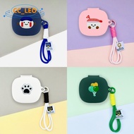 For Sony LinkBuds Fit Case Cute Panda Lanyard Pendant Charm Silicone Soft Case Sony LinkBuds Fit Sho