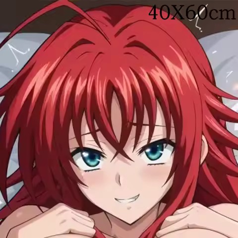 Dakimakura Anime Rias Gremory Pillow Cover Sofa Cushion Double-side Print Throw Pillow Case 40X60cm
