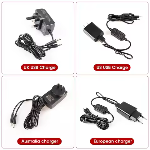 Charger For Heated Gloves Socks Charger Rechargeable Batteries Heating Jackets US EU USB Charger AU 