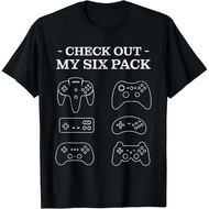 Check Out My 6 Six Pack Gamer Video Funny Gamers Gift T-Shirt