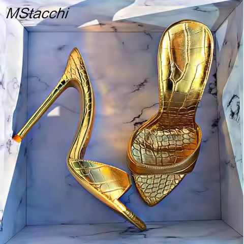 Very High Heel Shoes For Women Slippers Summer Peep Toe Stiletto Sandals Laser Dazzling Color Sandal