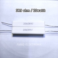 Resistor 3.9ohm 3R9 ohm 20w 20watt