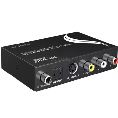 HDMI To AV + S-VIDEO + SPDIF Audio + COXIAL Converter Metal