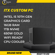 [ ITX MINI PC BUILD L ] INTEL CORE I5 10TH GEN DESKTOP / 16GB RAM / NVIDIA RADEON / READY TO USE / PLUG AND PLAY / WORK ONLINE (COLLINX COMPUTER)