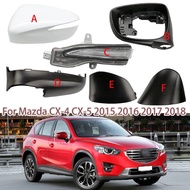 Car Accessories Side Mirror Lower Cover Rearview Mirror Housing Frame Turn Signal For Mazda CX-3 CX-