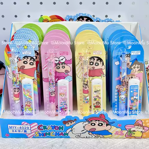 Anime Crayon Shin-chan Mechanical Pencil 0.5mm Press Pencils Cartoon Pencil Office Students Statione