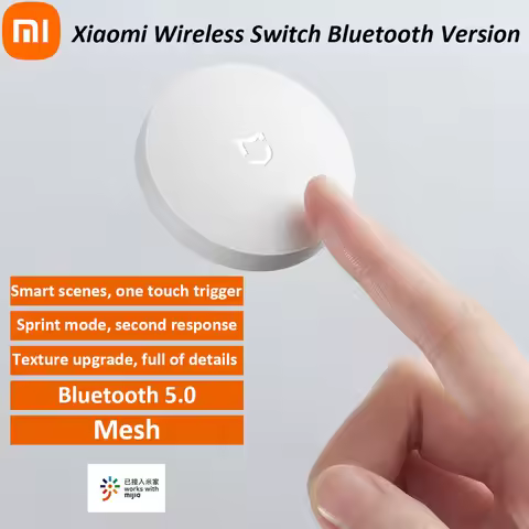 Xiaomi Smart Wireless Switch Bluetooth 5.0 Version Mesh Smart Remote Control Intelligent Switch Use 