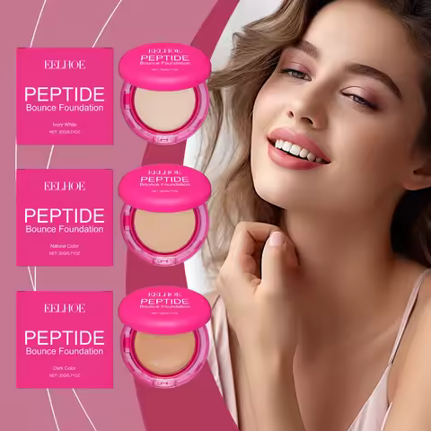 EELHOE Peptide Bounce Balm Foundation Matte Waterproof Sweatproof Oil Control Antioxidant Full Cover