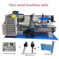 LISM Mini Lathe Machine Benchtop Metal Lathe Small Stainless Steel Lathe Household DIY High Precisi