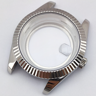 Mens Case 40mm Watch Case 904L Stainless Steel Sapphire Glass Waterproof Case Fits Miyota 8285 Movem