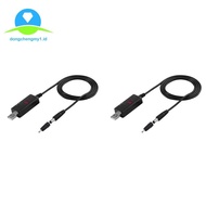 2X USB DC 5V to 9V 12V Power Cable for Route Charge WIFI Adapter Wire USB Boost Module Converter Via