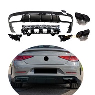 Fashion design rear bumper lip diffuser upgrade CLS63 AMG look for Mercedes Benz CLS CLASS C257 W257 Coupe 2018 2019 202
