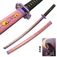 104 Cm Demon Slayer Sword Cosplay Weapon Rengoku Tanjiro Katana Kimetsu No Yaiba Catana Wooden Samur