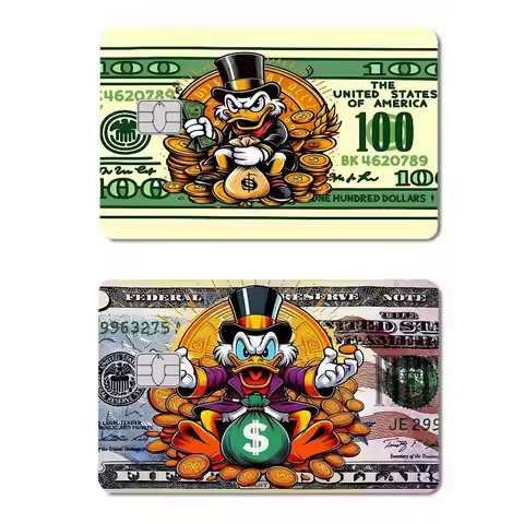 American Duck Credit Debit Card Film Skin Sticker Credit Card Skin Stickers For Bank Card Bus Metro 