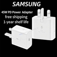 Samsung 45W PD Fast Charging Adapter UK Plug with 5A USB-C to C CableCompatible with Galaxy S24/S23