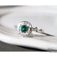 人造翡翠戒指 / 18K 金珠人造翡翠戒指