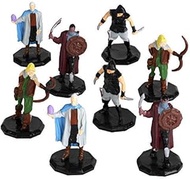 8 Painted Fantasy Bandit Mini Figures- All Unique Designs- 1" Hex-Sized Compatible with DND Dungeons