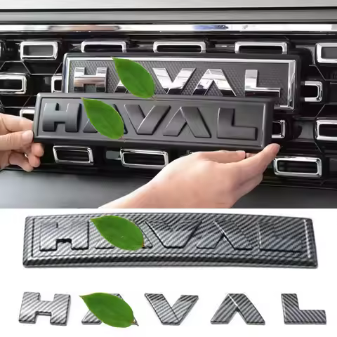 Front Grille Hood Logo Stickers For Haval badge H6 PHEV 2023 Front Rear Trunk Steering Emblem Paste 