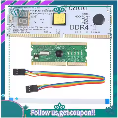 A75Q-Laptop/Desktop Motherboard Memory Slot DDR3/DDR4 Diagnostic Analyzer Debug Test Card For DDR3/4