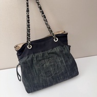 98新Chanel牛仔托特燒賣鏈條包