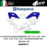 UFO FULL PLASTIC KIT OEM COLOR FOR HUSQVARNA TE 250-TE125-FE250-TE300-FE350-FE450-FE501-TE150-FE250H