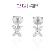 FC1 TAKA Jewellery Dolce 18K Gold Earrings Alphabet X
