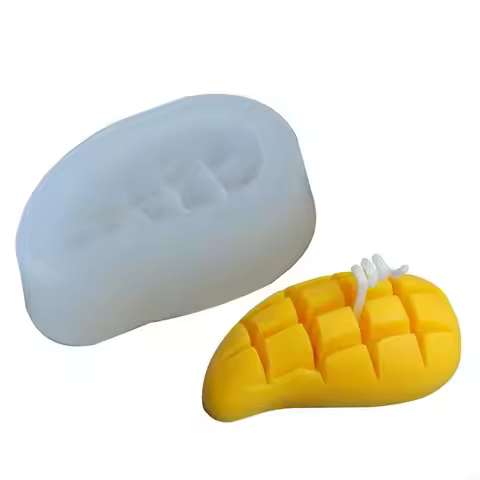 69HC DIY Handmade Silicone Fondant Mold Exquisite Mango-Shape Chocolate Sugar Craft Paste Mold Resin