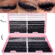 60D/80D/100D eyelash clusters with bottom and pointed eyelashes DIY fairy manga pointed thick artifi