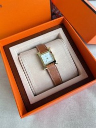 Hermes Heure H watch 錶 金金 gold colour ghw gold Hardware 21 x 21 mm swift 小牛皮