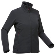 FORCLAZ 女款保暖防水軟殼外套 MT100 Windwarm - 黑色