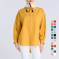 ANVERS | Women basic Long-sleeved Shirt with side pocket S0001