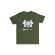 HIJAU Third DAY MTD72D instacool men's tido beret army green t-shirt