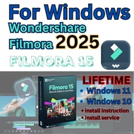 FOR WINDOWS - WONDERSHARE FILMORA 15 2025 - INSTALL SERVICE - INSTALL INSTUCTION