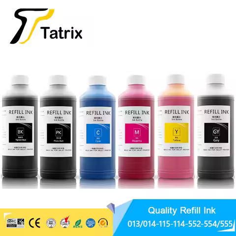 1000ML/Bottle 552/115/114/ 554 555 / 013 014 /011 012 Compatible Refill Bulk Ink For Epson L8160/L81
