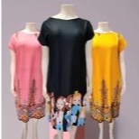 4XL-6XL PLUS Size Maxi Dress Printed for Women