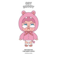 Crybaby / 限量 Crybuddy " SAD ZOO DAY - The Sleepy Hippo " 河馬 動物園系列公仔 ART TOY figure 泰國限定
