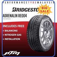 ⭐ [100% ORIGINAL] ⭐ Bridgestone Potenza Re004 15 16 17 18 inch Tyre (FREE INSTALLATIONDELIVERY)