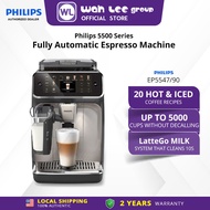 PHILIPS LatteGo Series 5500 Fully Automatic Espresso Machine – EP5547/90 20 coffee settings iced cof