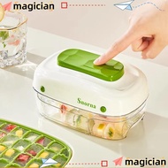 MAGICIAN Pressed Ice Cube Mold, with Lid DIY Ice Cube Tray Mold,  Easily Removable 32 Grids Plastics