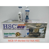 MCB 2A/4A/6A/10A/16A/20A 1P HSC
