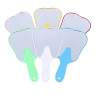 Handheld Tooth-Shaped Dental Mirror, Colorful Dental Mirror