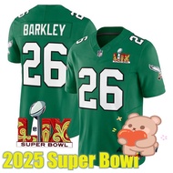 2025 Super Bowl LVX Men's NFL Philadelphia Eagles Saquon Barkley Green Limited American Football Jer