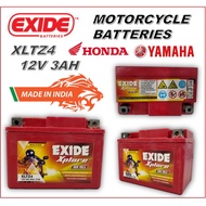 MOTORCYCLE DRY BATTERY EXIDE XPLORE XLTX4 MADE IN INDIA Y15 / LC135 V2-V6 / FZ150/ FUTURE / W125 / W