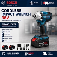 Bosch Impact Wrench Electric Impact Wrench Screwdriver Drill Pembuka Tayar Kereta Heavy Duty Buka Ta
