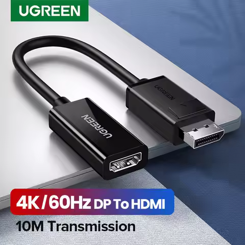 UGREEN 4K Displayport DP to HDMI Adapter 1080P Display Port Cable Converter For PC Laptop Projector 