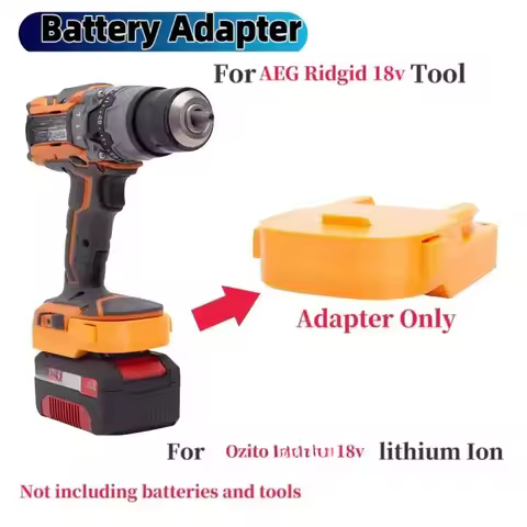 Battery Adapter for Ozito 18V Lithium to for AEG for Rigid 18V Power Tool Converter (Not Include Too