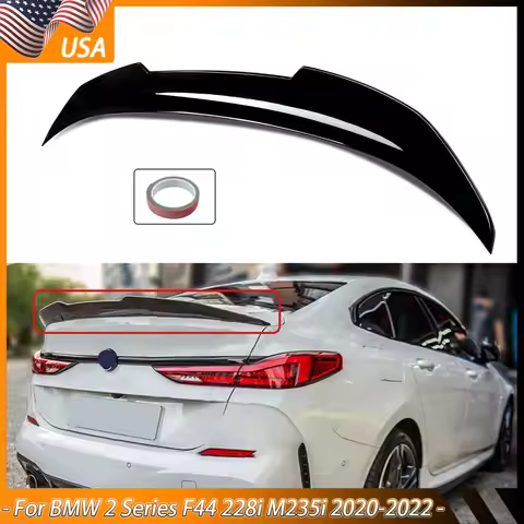 Magickit PSM Style Rear Spoiler Tail Wing For BMW 2 Series F44 228i M235i 2020-2022 Gloss Black Rear